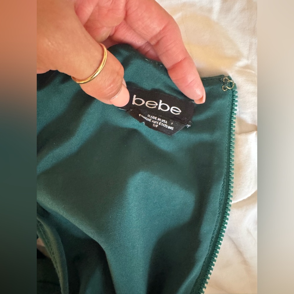 Bebe Green  Bodycon Midi Dress - Picture 4 of 10
